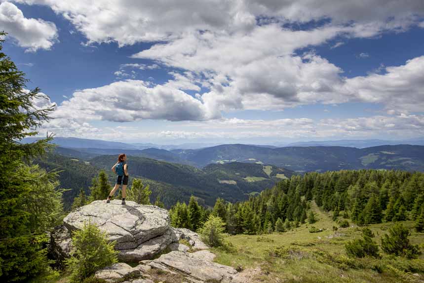 Ausblick von der Herta Höhe über den Naturpark Zirbitzkogel Grebenzen