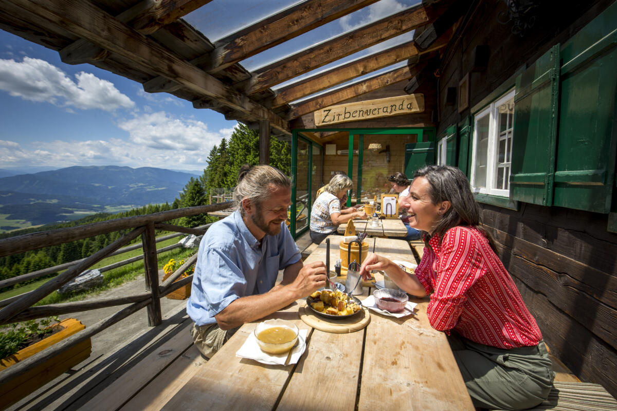 Kaiserschmarren auf der Zirbenveranda